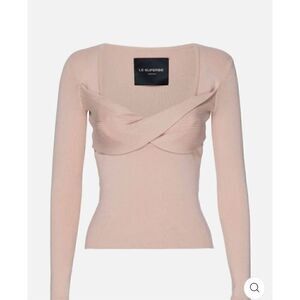 Le Superbe Twisted Sister Top In Nude Size XS
